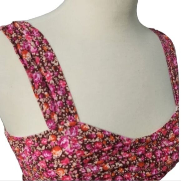 Emerald Sundae Size 5 Y2K Layered Stretch Flower Tunic - Picture 2 of 6